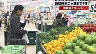 百貨店とスーパー売上高が大幅減　1980年代の水準（10/01/22）