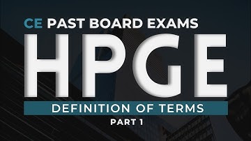 CE Past Board Exam Problems (HPGE 2015 - 2023) | Part 1