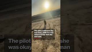 US pilot who parachuted out of F-15 threatened with metal pipe: 'Back up, stop' #shorts