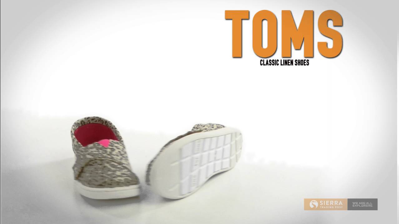 TOMS Classic Linen Shoes SlipOns (For Toddlers) YouTube
