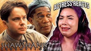 ACTRESS REACTS to THE SHAWSHANK REDEMPTION (1994) FIRST TIME WATCHING *THIS MOVIE LEFT ME SOBBING!*