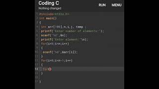 🔥Loops in C Made Easy 💻 | Sorting Logic Explained#coding #cprogramming #short