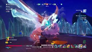 EPIC Battle in lego fortnite. Fighting a ice dragon