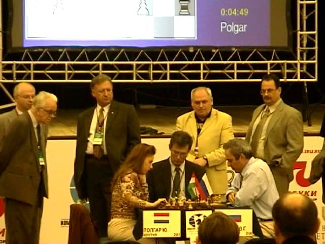 Judit Polgar defeating Kasparov - Russia vs Rest of the World