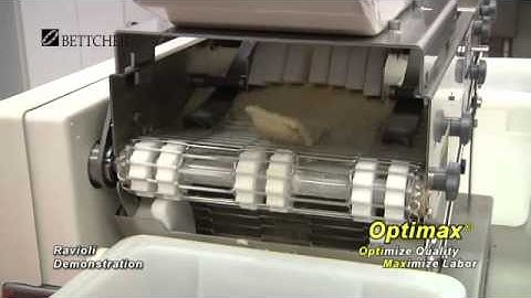 Automatic batter breading machine for breading Ravioli