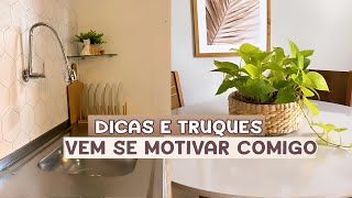 Transforme sua rotina em motivação diária | dicas e truques de limpeza | casa limpa