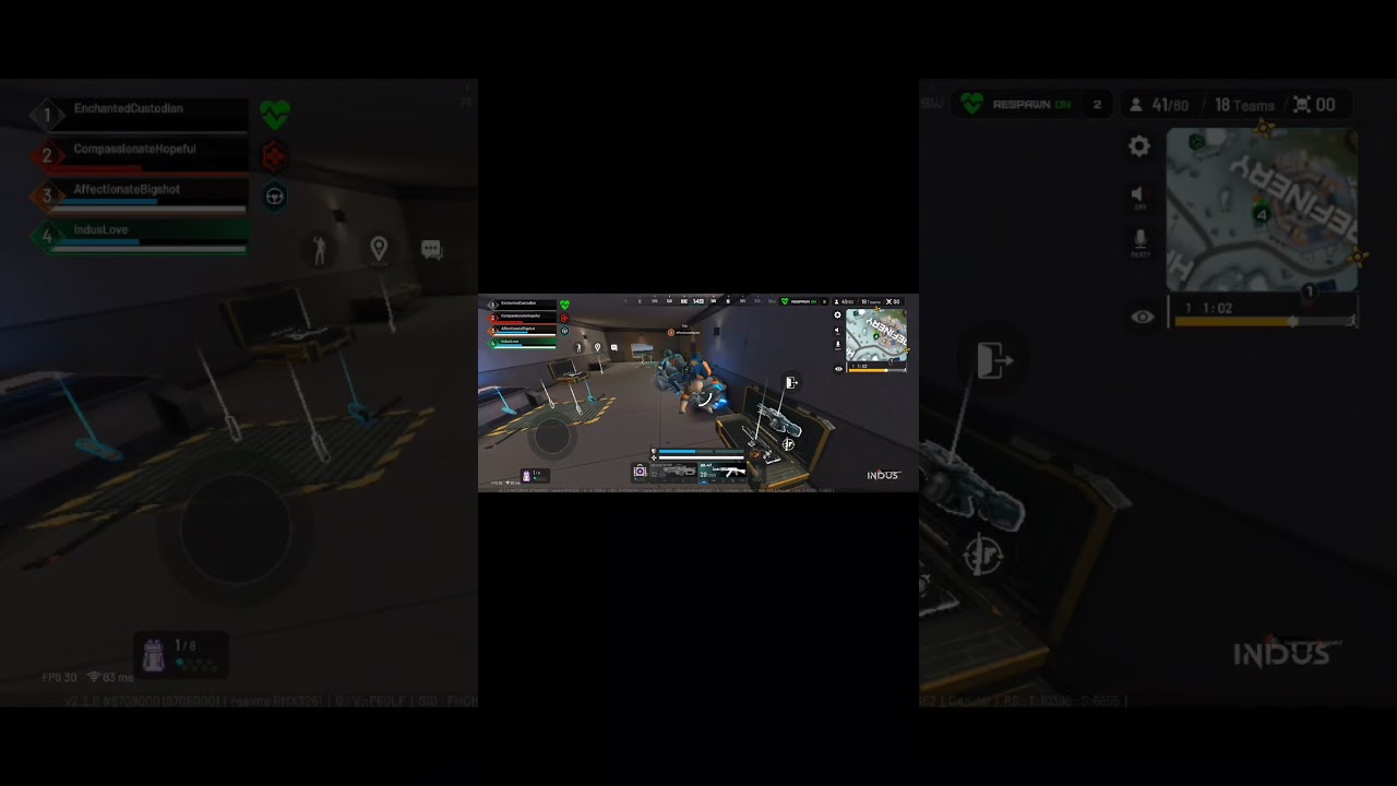 Indus br gameplay in battle royale with random teammate
