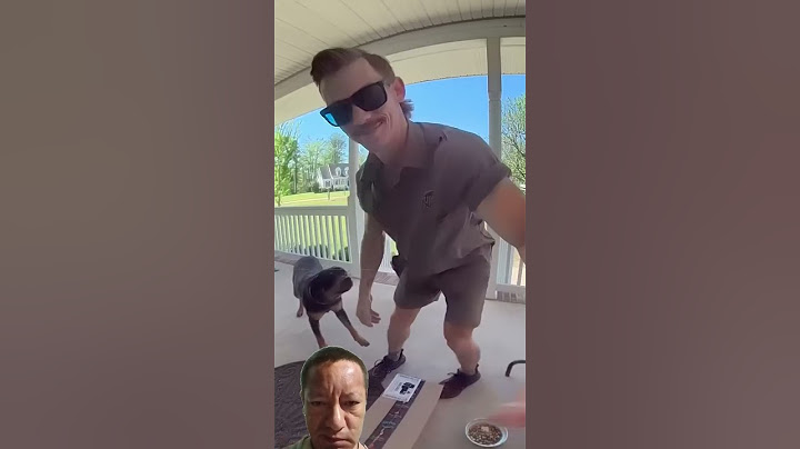 Dog becomes friends with the UPS delivery guy! 😍❤ - 🎥 Viralhog