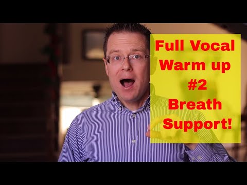 Wake Up Your Abdominal Muscles! Improve Breath Support! Full Vocal Warm up (#2)