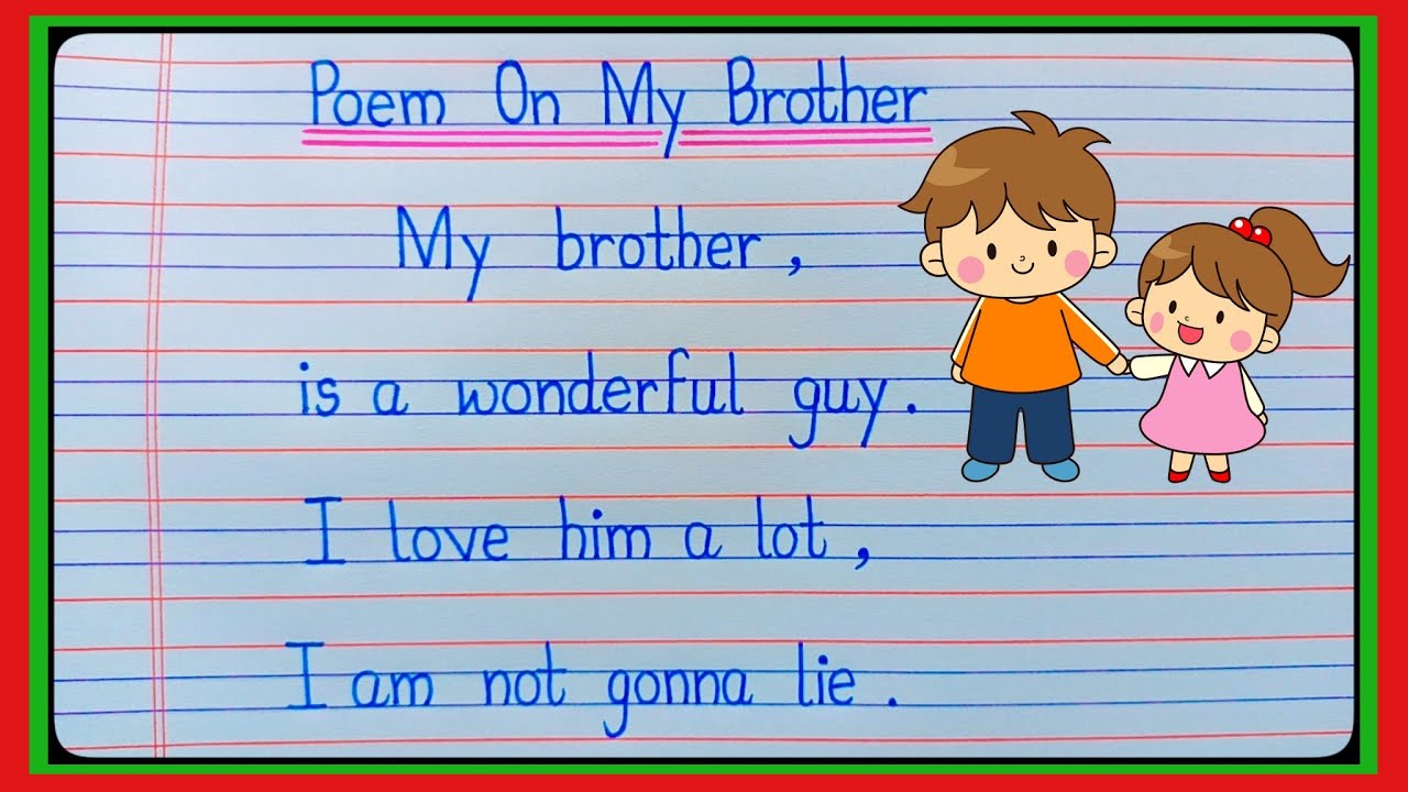 70+ Best Brother Poems That Reflect Love And Care