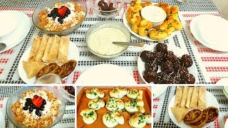GARLIC KNOTS - PARSLEY LIME SAUCE - CHEESECAKE FRUIT SALAD - Iftar Routine of Dawat Style Recipes