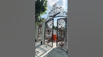 Cách người thợ làm cửa cổng rào sắt nghệ thuật đẹp #shortvideo #xaynhatho #art