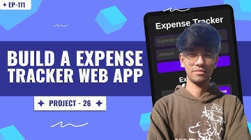 Build an Expense Tracker App Using Js | Project-26 | EP-111