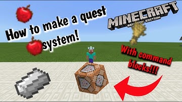 How to make a quest system with command block in Minecraft Bedrock Edition!! *1.16* NEW