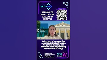 Antigoni Parmaxi - Reasons to Join or Start an ACM-W Chapter ✨