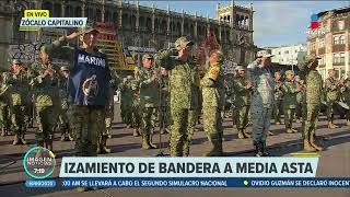 Izan bandera en memoria de las víctimas de los sismos del 19 de septiembre | Noticias Francisco Zea