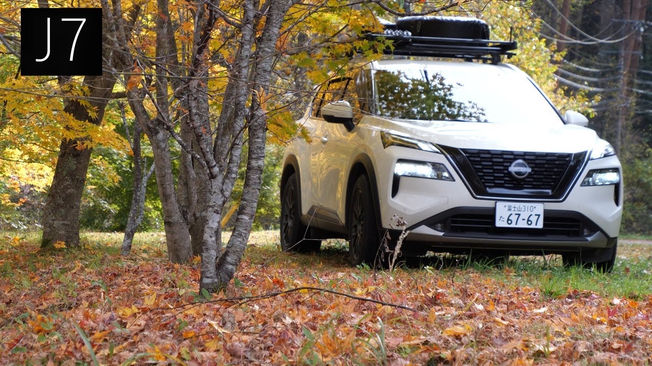 J7：紅葉 [飛騨　開田高原T33エクストレイルクルマ旅］　【J7：fall leaves [X-trail  camping ］】【4K】