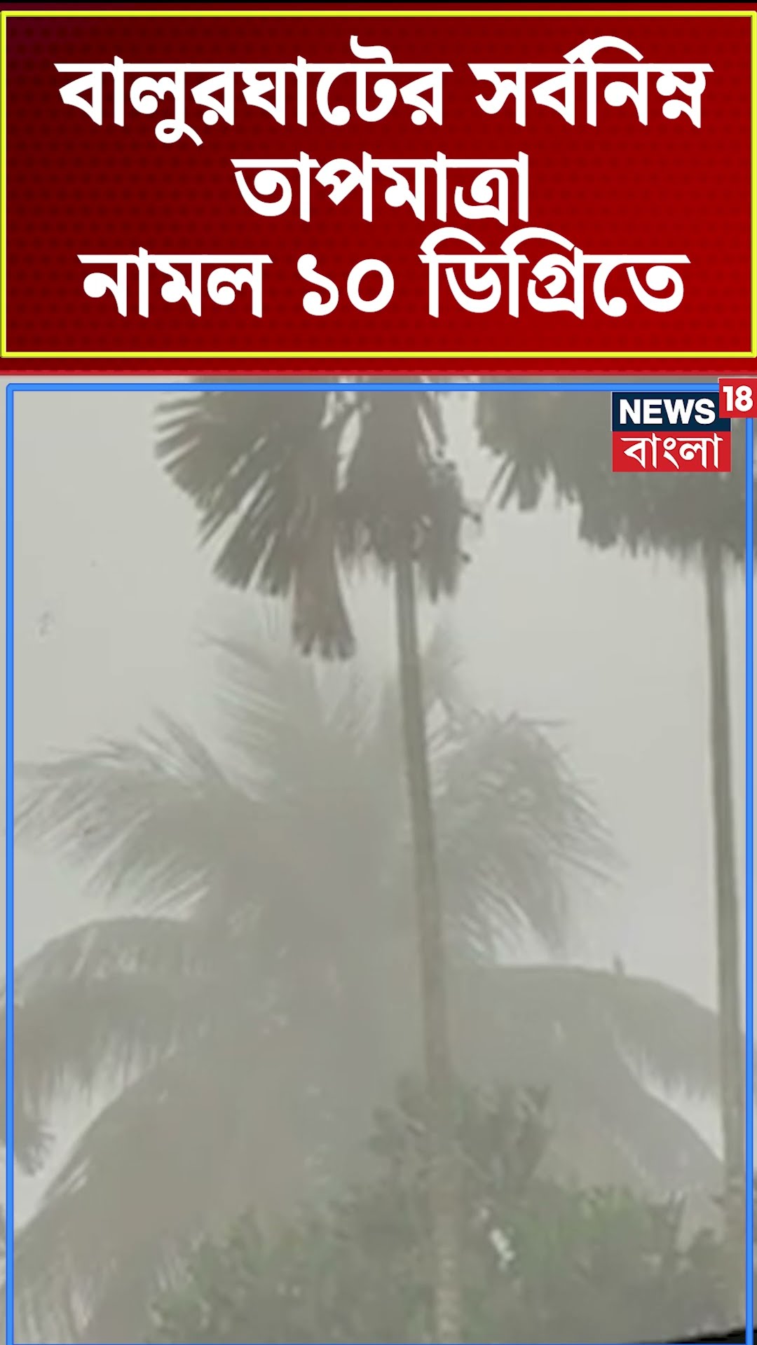 Balurghatর সর্বনিম্ন তাপমাত্রা নামল ১০ ডিগ্রিতে #shorts