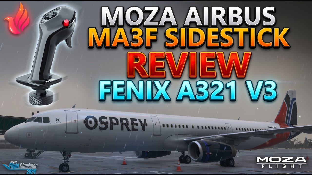 Moza Airbus MA3F Sidestick + Fenix A321 v3 First Look! (MSFS 2024)