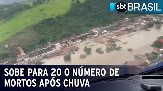 Sobe para 20 o número de mortes causadas pelas chuvas na Bahia | SBT Brasil (27/12/21)