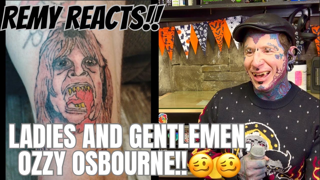Реакция Реми на фотореалистичную татуировку Оззи Осборна! 