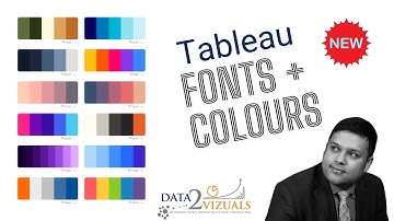 Tableau: Colours Fonts