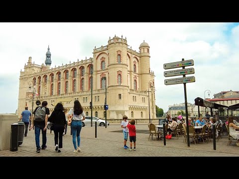 Walking around Saint Germain en Laye, France - 4K Walks