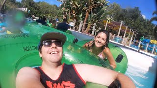 WATER PARK DAY at Adventure Island - NEW RAPIDS RACER WaterSlide POV & Park Updates … and Fazoli’s!