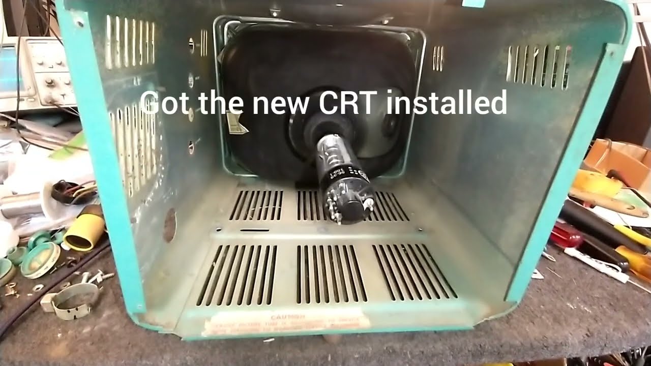 Servicing a 1957 General Electric model 14s208 b&w, vacuum tube television. P5/5 -Final, NO SOUND!