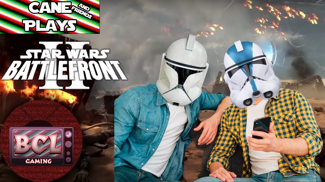 Showing my friend Star Wars Battlefront (classic, 2005) for the first time | Cane (and friends) Play