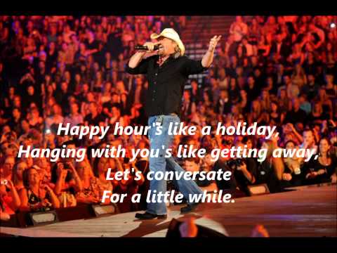 Toby Keith Drinks After Work with Lyrics