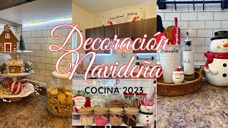 DECORACIÓN  NAVIDEÑA COCINA 2023🎅//DECORA conmigo🎄#christmas #navidad2023 #gingerbread #candycane