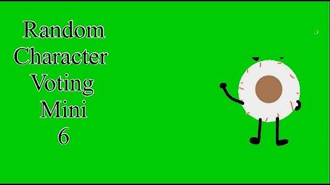 Random Character voting mini 6