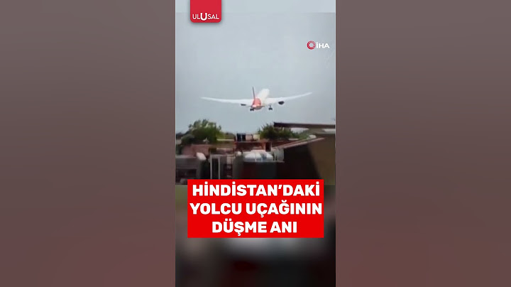 Hindistan'daki yolcu uçağının düşme anı kameralara yansıdı #shorts #hindistan #uçak