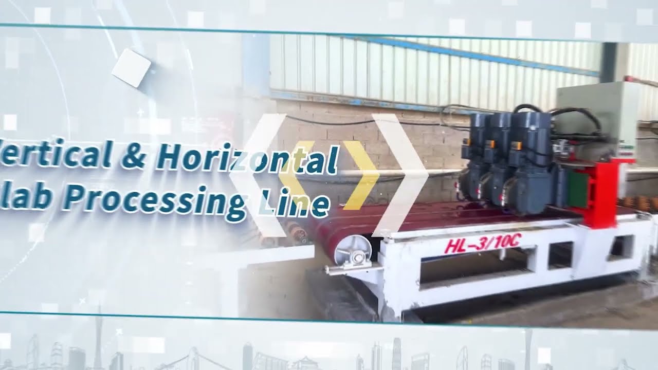 Vertical & horizontal slab processing line | Stone polishing machine | CNC machine