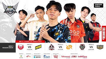 🔴 LIVE | MPL ID S15 | Regular Season Day 3 Week 3 | English