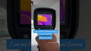 Thermal imaging/ Missing insulation #homeinspections #homeownership