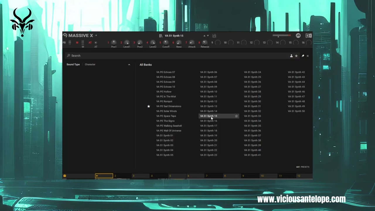 Native Instruments Massive X Library - S1 presets walkthrough - Vicious Antelope