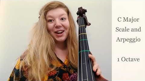 Contrabass | C Major Scale and Arpeggio - 1 Octave
