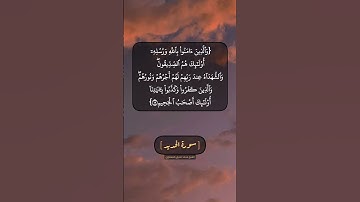 سورة الحديد الآية ١٨ و ١٩ بصوت الشيخ محمد صديق المنشاوي