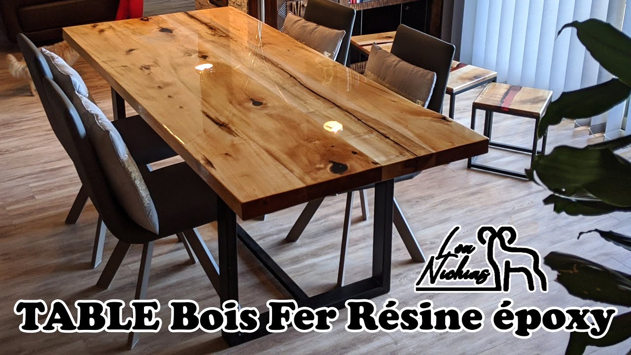Tutoriel : Table design en bois, tilleul et résine époxy
