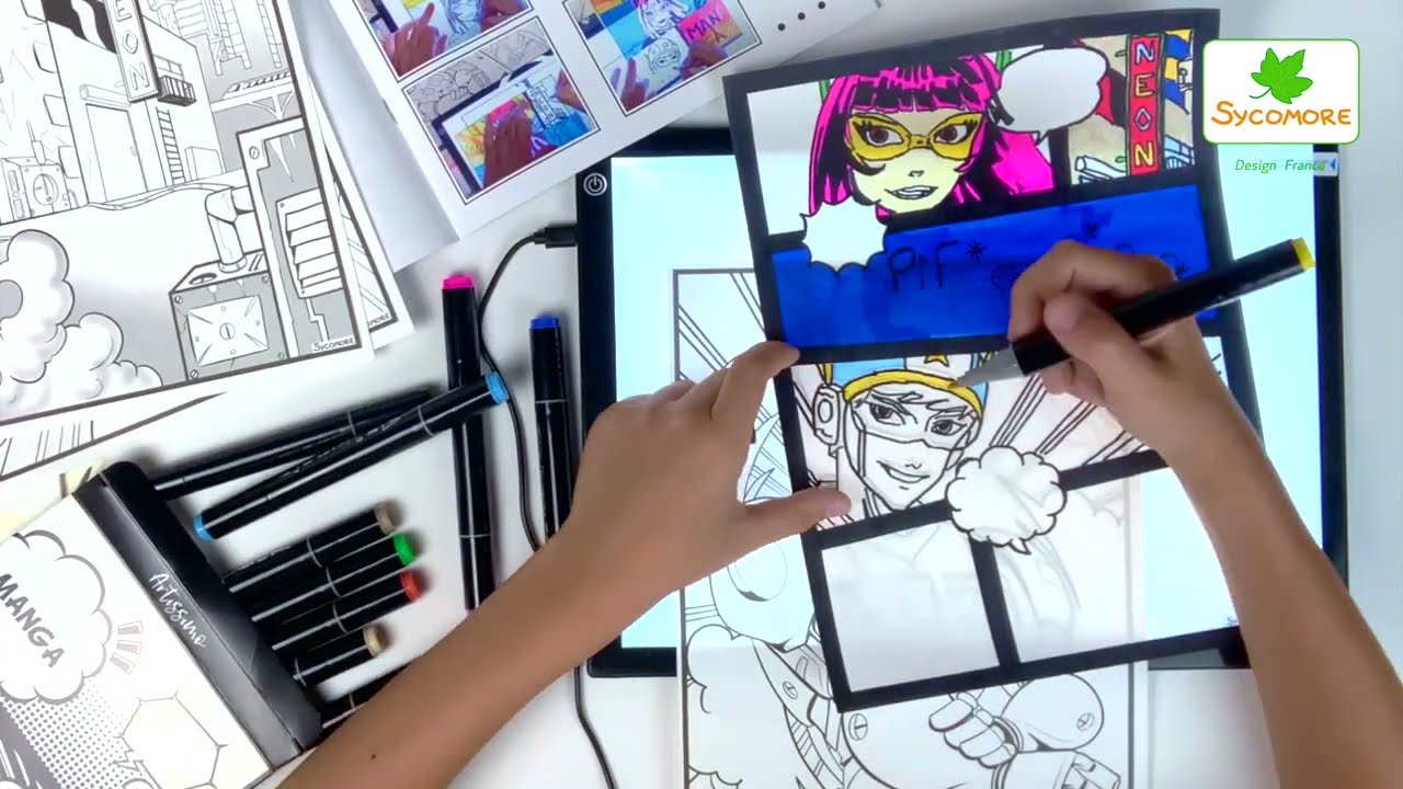 Tablette lumineuse A3 de Go Manga