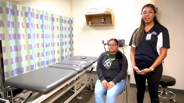 Measuring Cervical Rotation Using a Goniometer and Measuring Tape