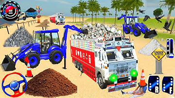 🔴Drive JCB and Uploading TIS StoneFrom Dumper Truck in Game #truck #jcb #tractor #dumper #games 0213