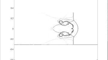 Shock Bubble Euler Gas Flow