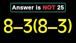 Most People Get This Simple Math Question Wrong!