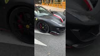 Charles Leclerc in Monaco with his Ferrari 488 pista spider🔴 #shorts #f1 #ferrari #charlesleclerc