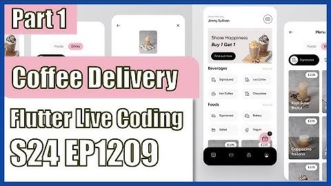 [Flutter] Flutter Live Coding EP1209 (Coffee Delivery App Part 1)