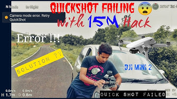 DJI #MINI 2 - Quickshot mode not working with 15m hack | #Quickshot error | #15meter limit | Why???