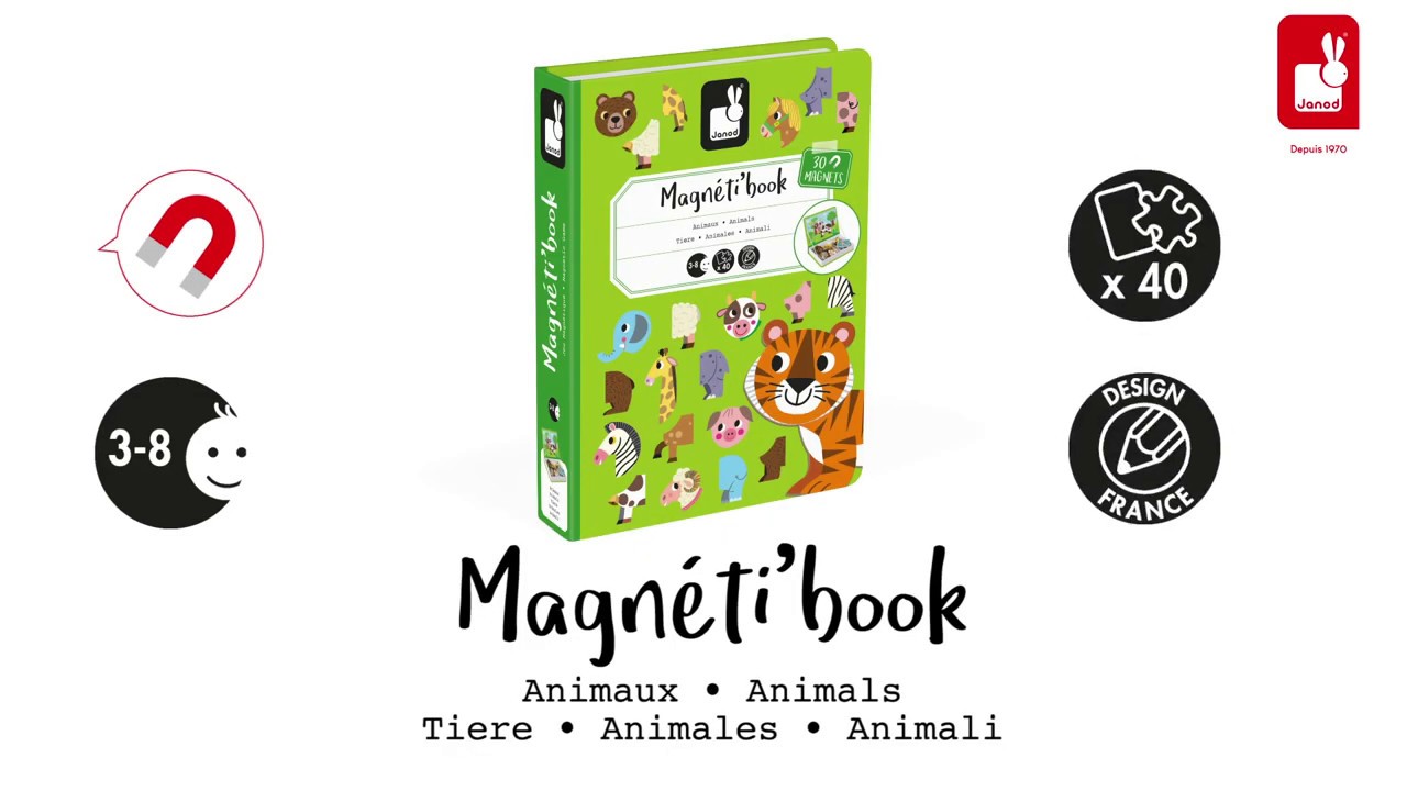 Janod - Magnéti'book animaux 